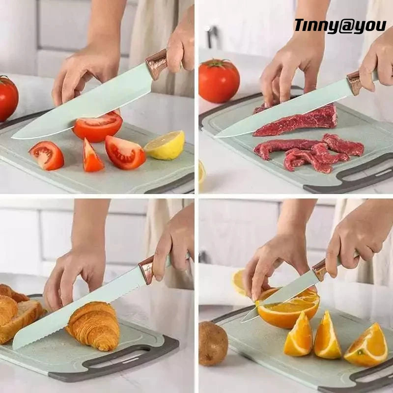 Jogo  Completo de Cozinha com 19 Peças e Tabua de Silicone