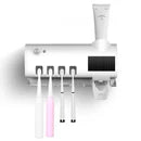 Dispenser Automático com Esterilizador UV e Suporte de Escovas