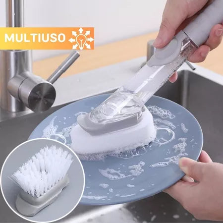 Escova de Limpeza  com Dispenser Detergente